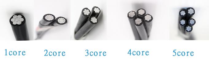 良質の2つはABCケーブルXLPEの間接費によって絶縁される送電線の芯を取ります