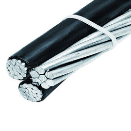 高密度Triplex頭上式サービス ドロップ・ケーブルのアルミニウム繊維ワイヤー